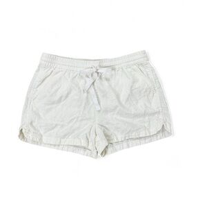J Crew White Linen Drawstring Shorts Women’s Size S Summer Casual